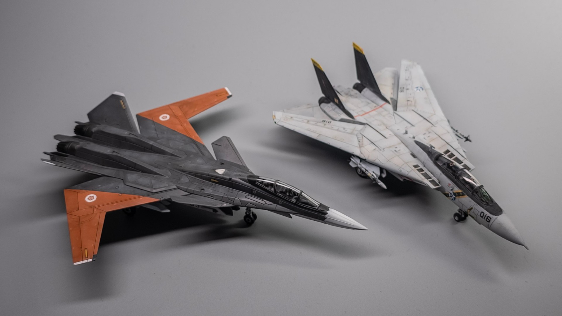 X-02S next to F-14 for scale