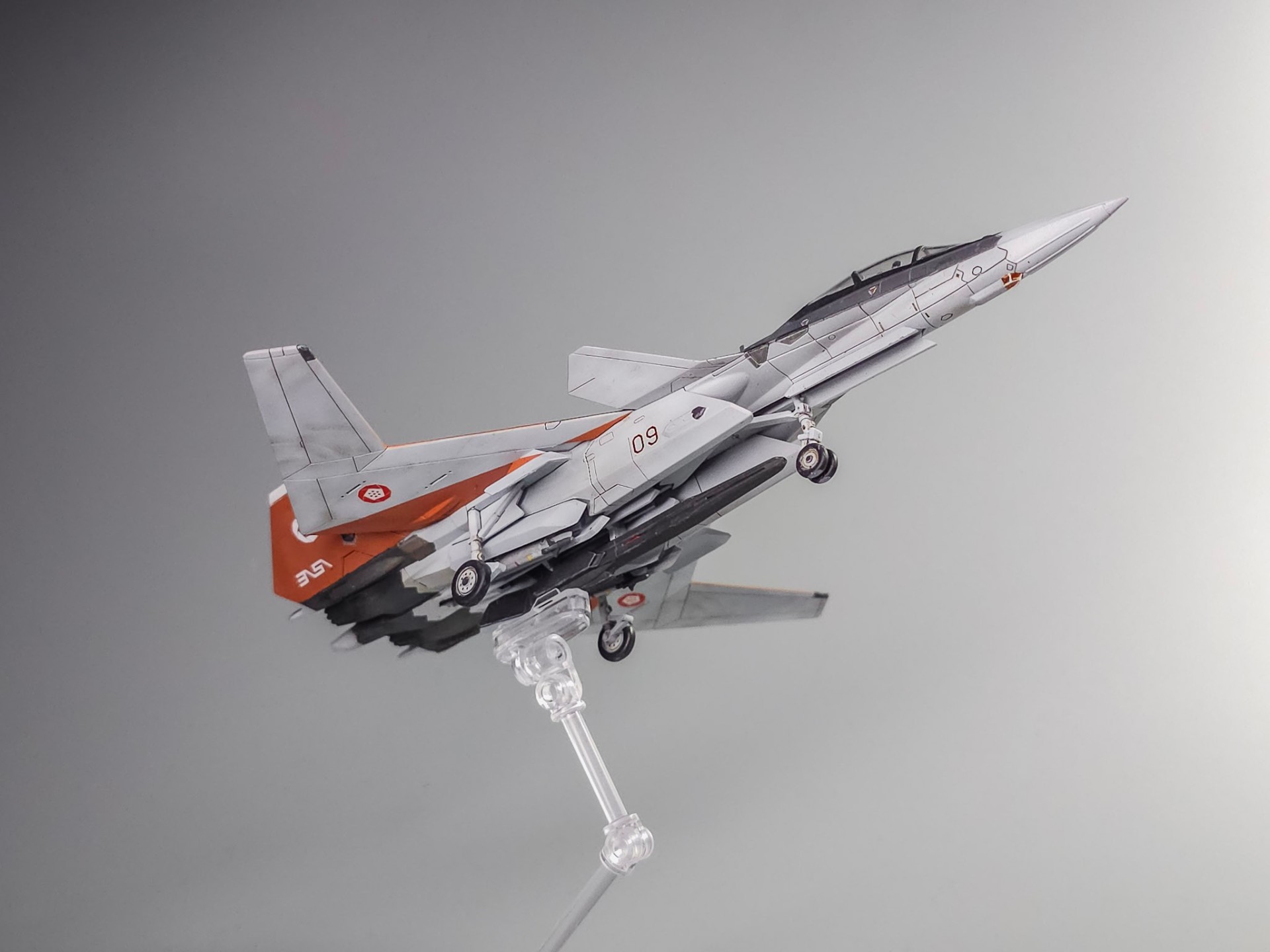 Airframe on flight stand